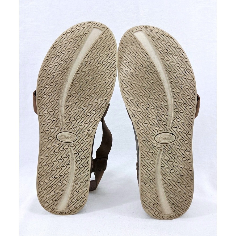 Chaco Wayfarer Leather Sandals Womens 12 Otter Brown J106530 Buckle Strappy - Picture 8 of 8